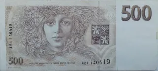 Czech Republic 500 Korun, 1993 reverse